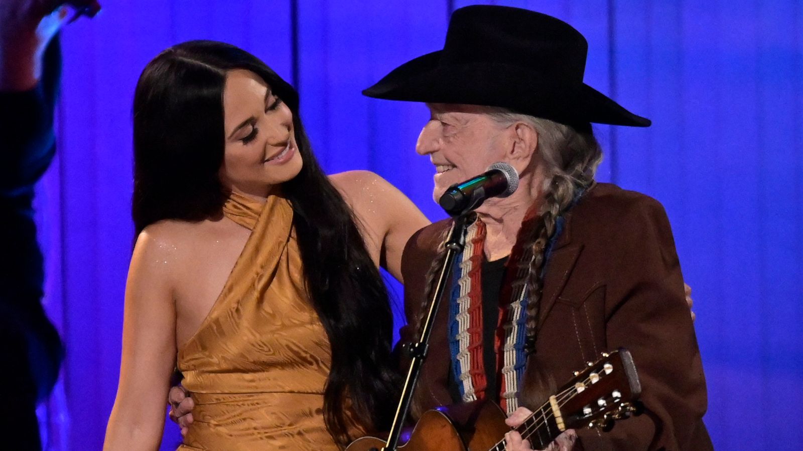 PHOTO: Willie Nelson performs "The Rainbow Connection" with Kacey Musgraves at the 53rd annual CMA Awards in Nashville, Tenn., on Nov. 13, 2019.