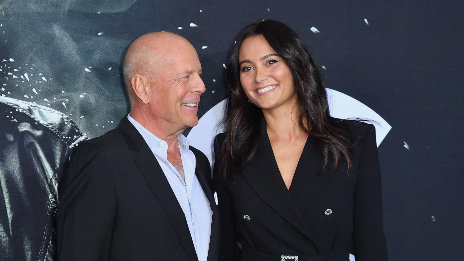 PHOTO: Actor Bruce Willis and his wife English model Emma Heming attend the premiere of Universal Pictures' "Glass" at SVA Theatre on Jan. 15, 2019 in New York City.