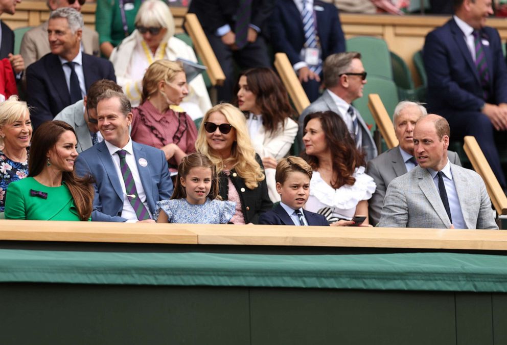 Prince George, Princess Charlotte join parents at Wimbledon men's