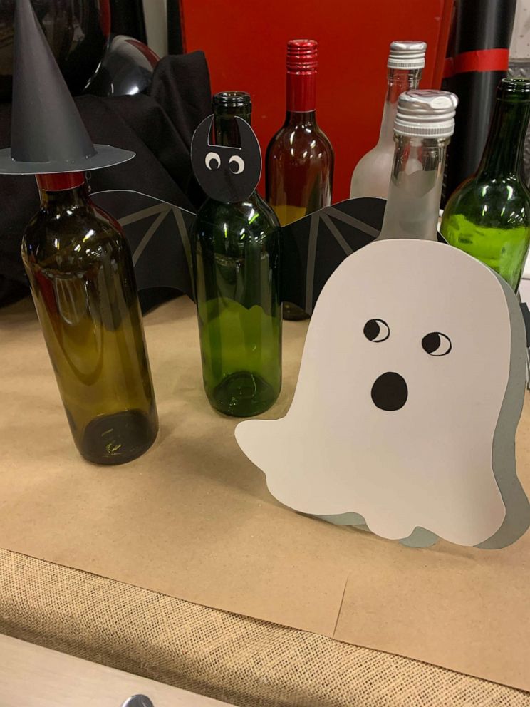 PHOTO: DIY these witchy wine bottle covers from Brit Morin, the founder and CEO of Brit + Co.