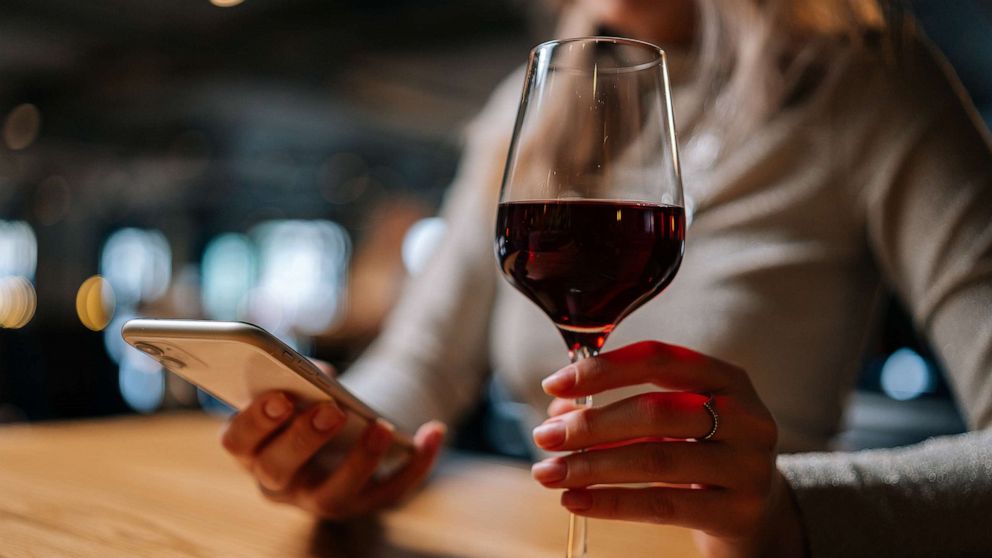 PHOTO: A woman drinks wine in this undated stock photo.