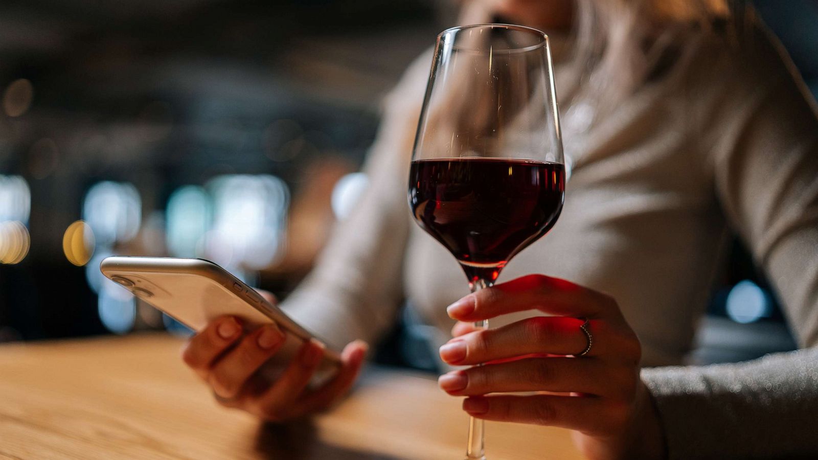 PHOTO: A woman drinks wine in this undated stock photo.