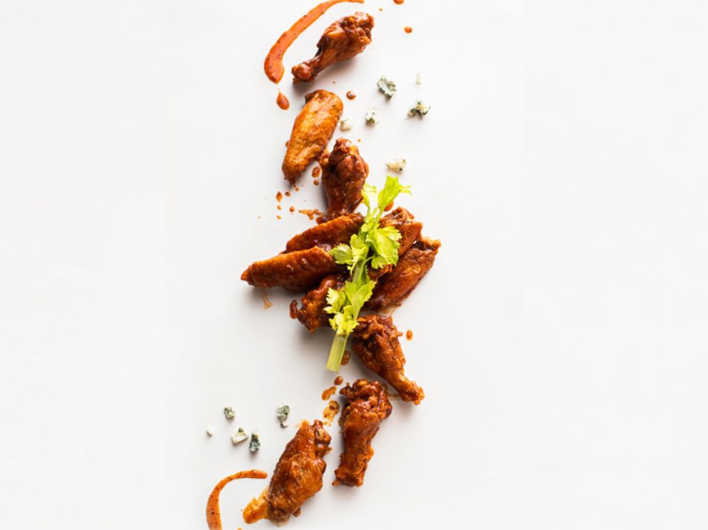 PHOTO: Bloody Mary wings by Thumbtack chef Niko Paranomos.