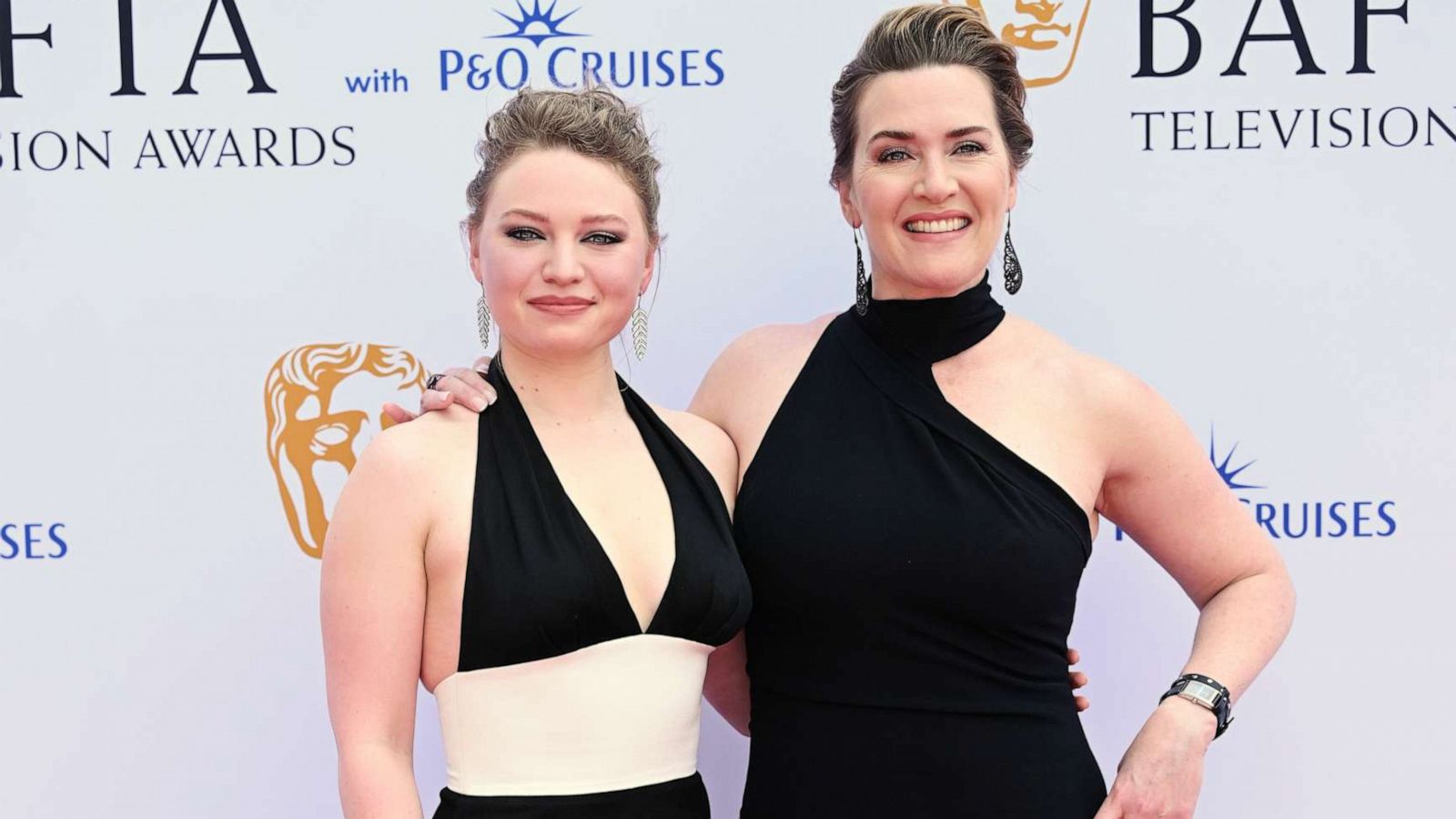 PHOTO: Mia Threapleton and Kate Winslet attend the 2023 BAFTA Television Awards with P&O Cruises at The Royal Festival Hall on May 14, 2023 in London.