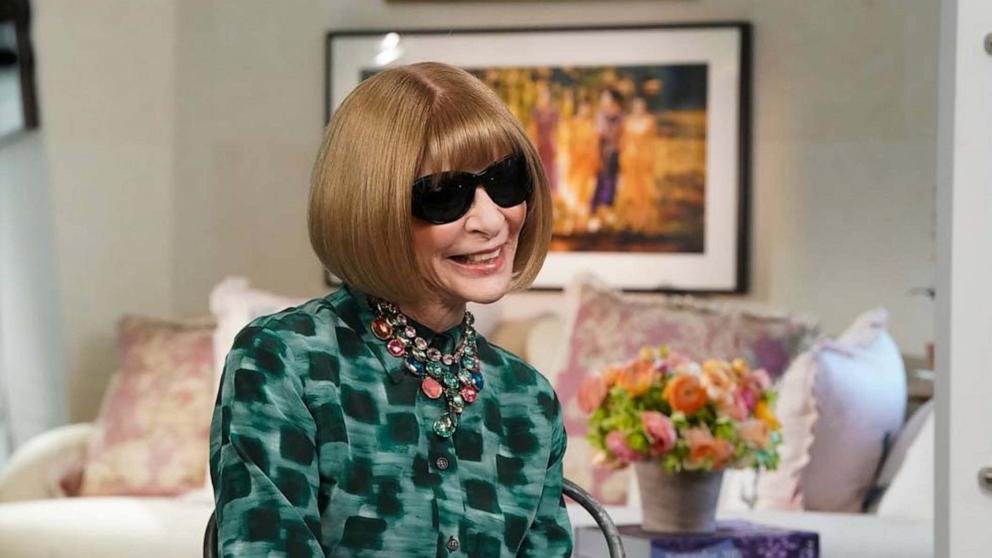 PHOTO: Anna Wintour discusses 2025 Met Gala preparations, theme, and more in an exclusive interview with "Good Morning America."