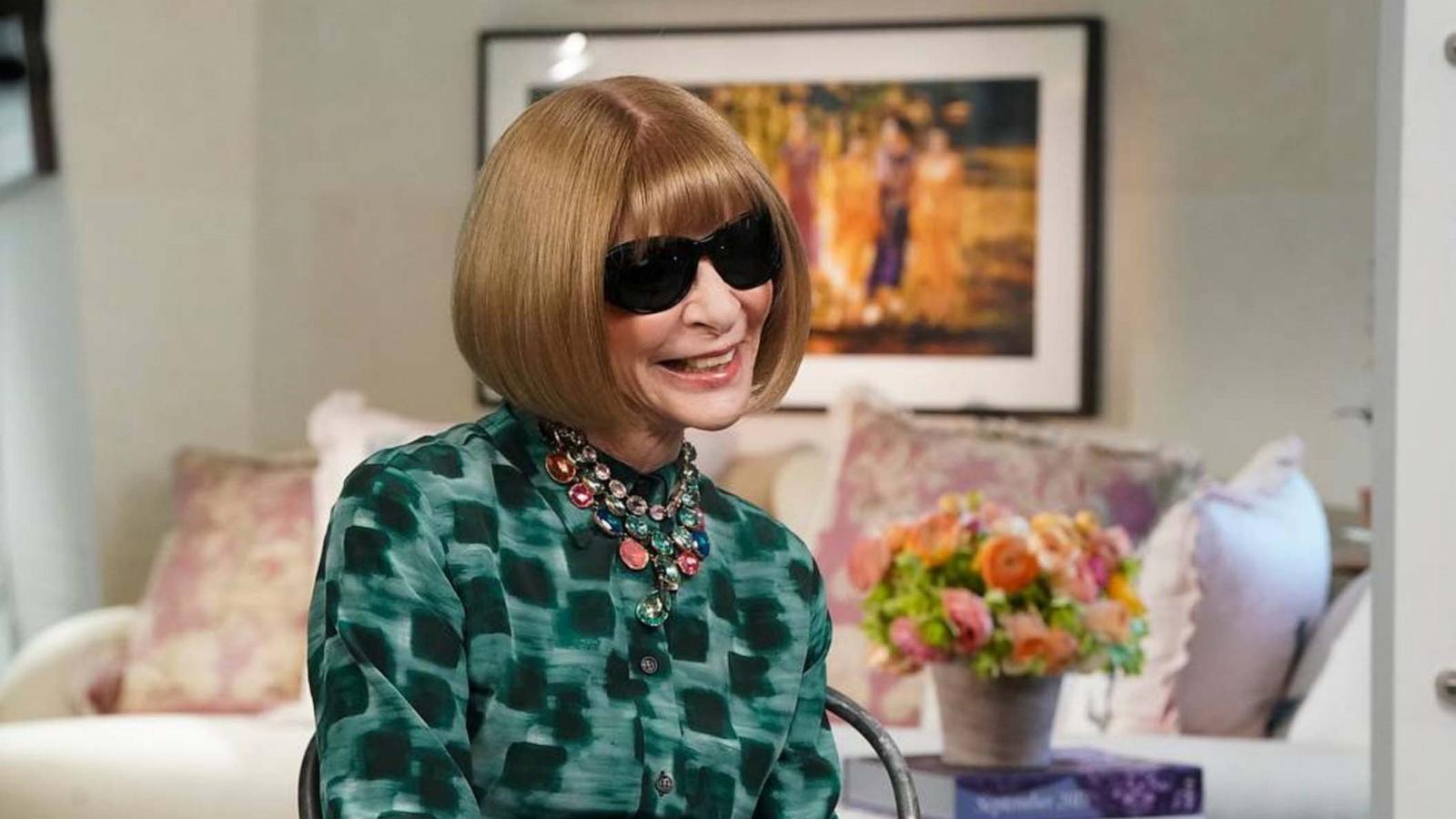 PHOTO: Anna Wintour discusses 2025 Met Gala preparations, theme, and more in an exclusive interview with "Good Morning America."