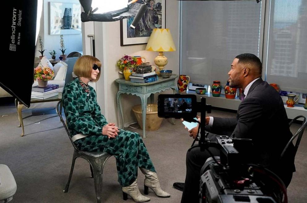 PHOTO: Anna Wintour discusses 2025 Met Gala preparations, theme, and more in an exclusive interview with "Good Morning America."