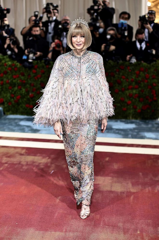 PHOTO: Anna Wintour attends The 2022 Met Gala Celebrating "In America: An Anthology of Fashion" at The Metropolitan Museum of Art, May 2, 2022, in New York.