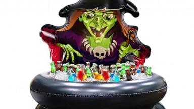 PHOTO: Chemailon Halloween Inflatables Cooler, 48inch Witch Cauldron at Amazon