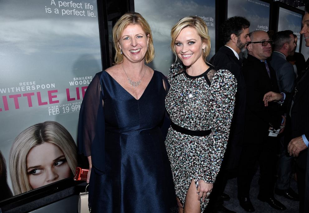 PHOTO: Author Liane Moriarty and actress Reese Witherspoon attend the premiere of HBO's "Big Little Lies" at TCL Chinese Theatre on February 7, 2017 in Hollywood, California.