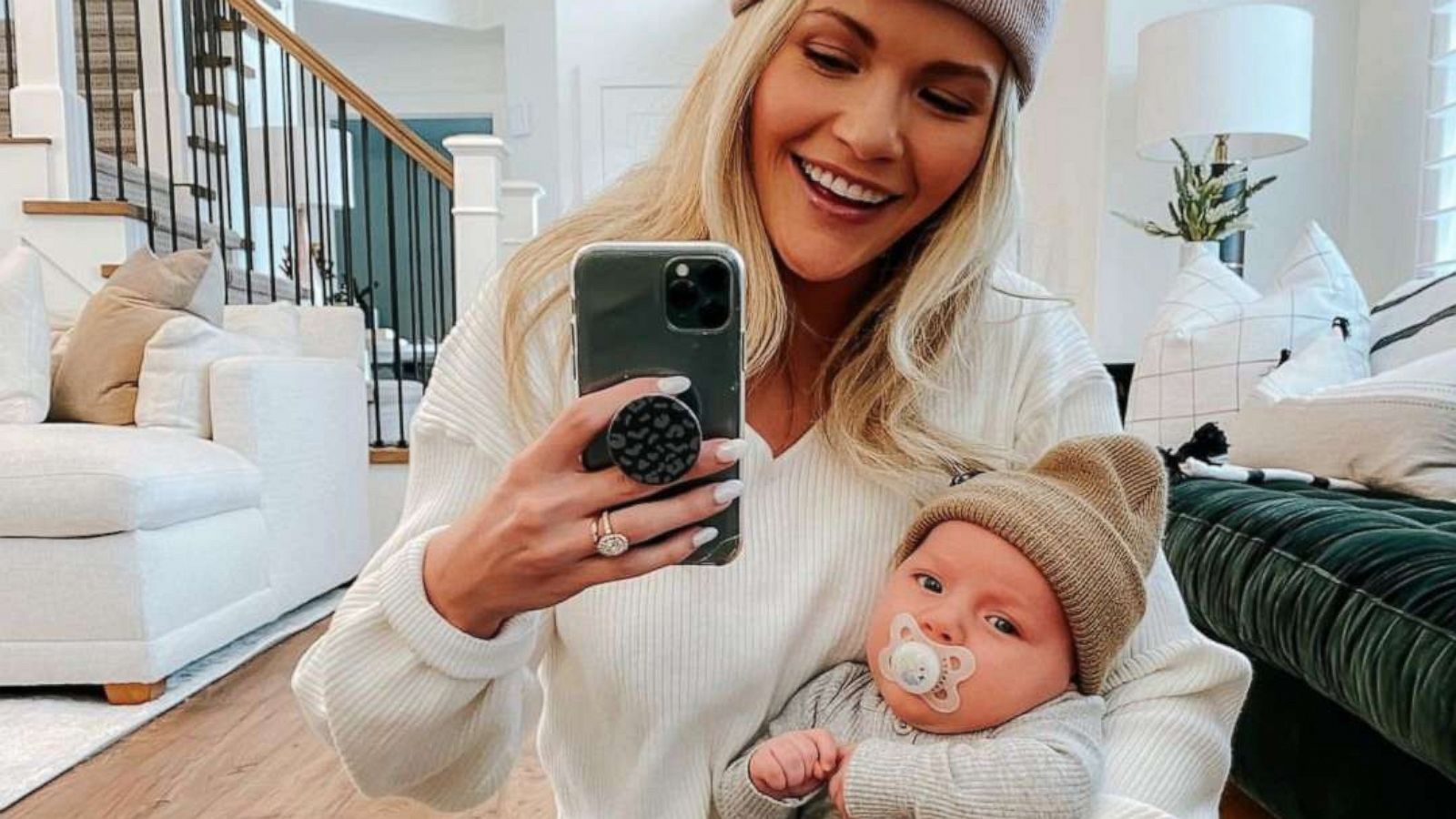 PHOTO: Witney Carson holds her baby in an image she posted to her Instagram account.