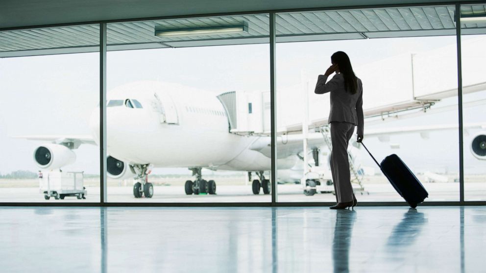 PHOTO: A woman is pictured at the airport in this undated stock photo.
