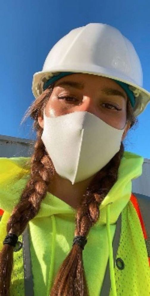 PHOTO: Milanka, a 25-year-old geologist from Philadelphia, Pennsylvania, who declined to give her last name due to privacy reasons, made a viral video describing experiences she’s had on construction job sites.