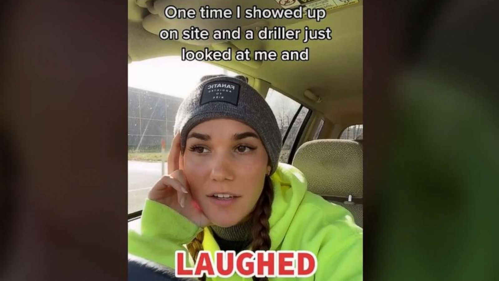 PHOTO: Milanka, a 25-year-old geologist from Philadelphia, Pennsylvania, who declined to give her last name due to privacy reasons, made a viral video describing experiences she’s had on construction job sites.