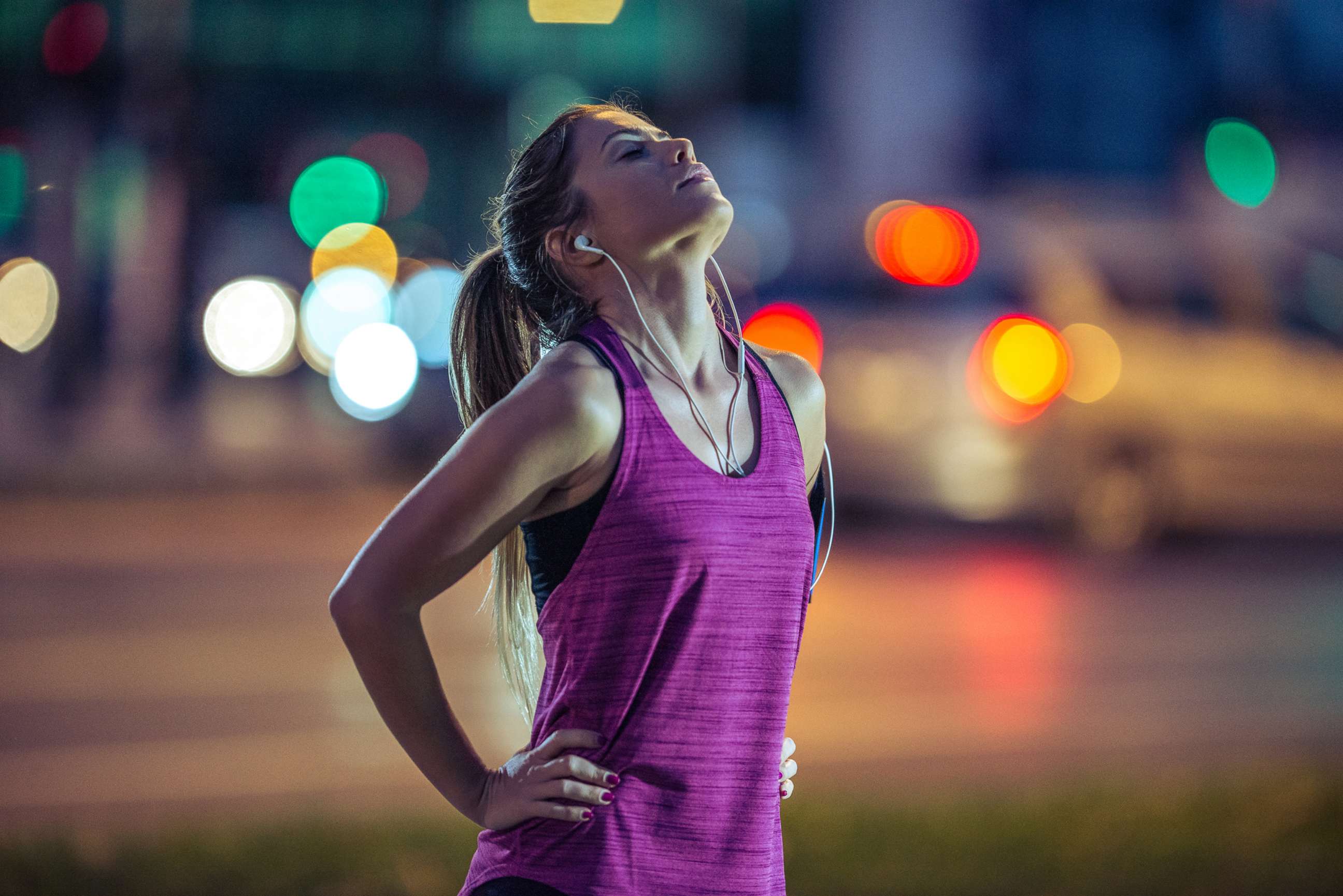 PHOTO: A young woman is pictured catching her breath after a running session in this undated stock photo.