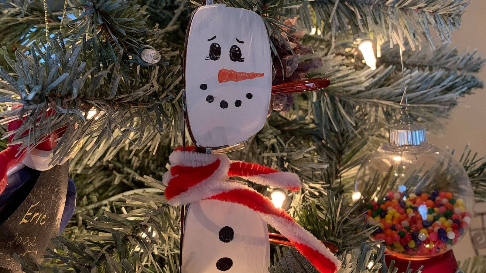 PHOTO: On Dec. 13, Christy Hester of Twin Lake, Michigan, shared a post on Facebook showing the ornament she created from her late husband Richard Hester's glasses. Richard died Jan. 5, 2020.