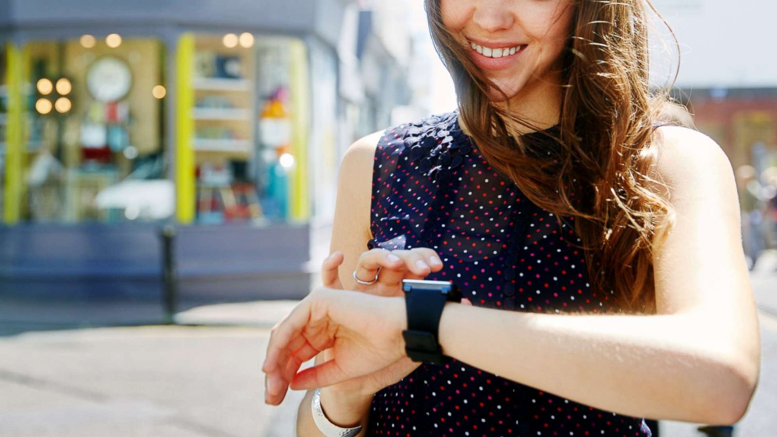 PHOTO: A woman looks at her watch in this stock photo.