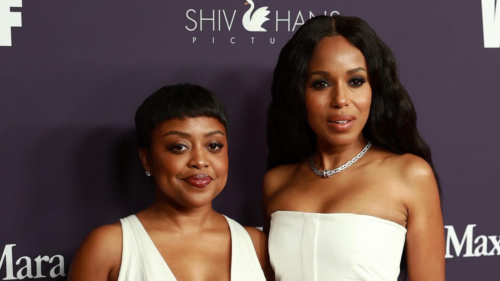 PHOTO: Quinta Brunson and Kerry Washington attend the 2024 Women In Film Annual Gala at The Beverly Hilton, Oct. 24, 2024, in Beverly Hills, Calif.