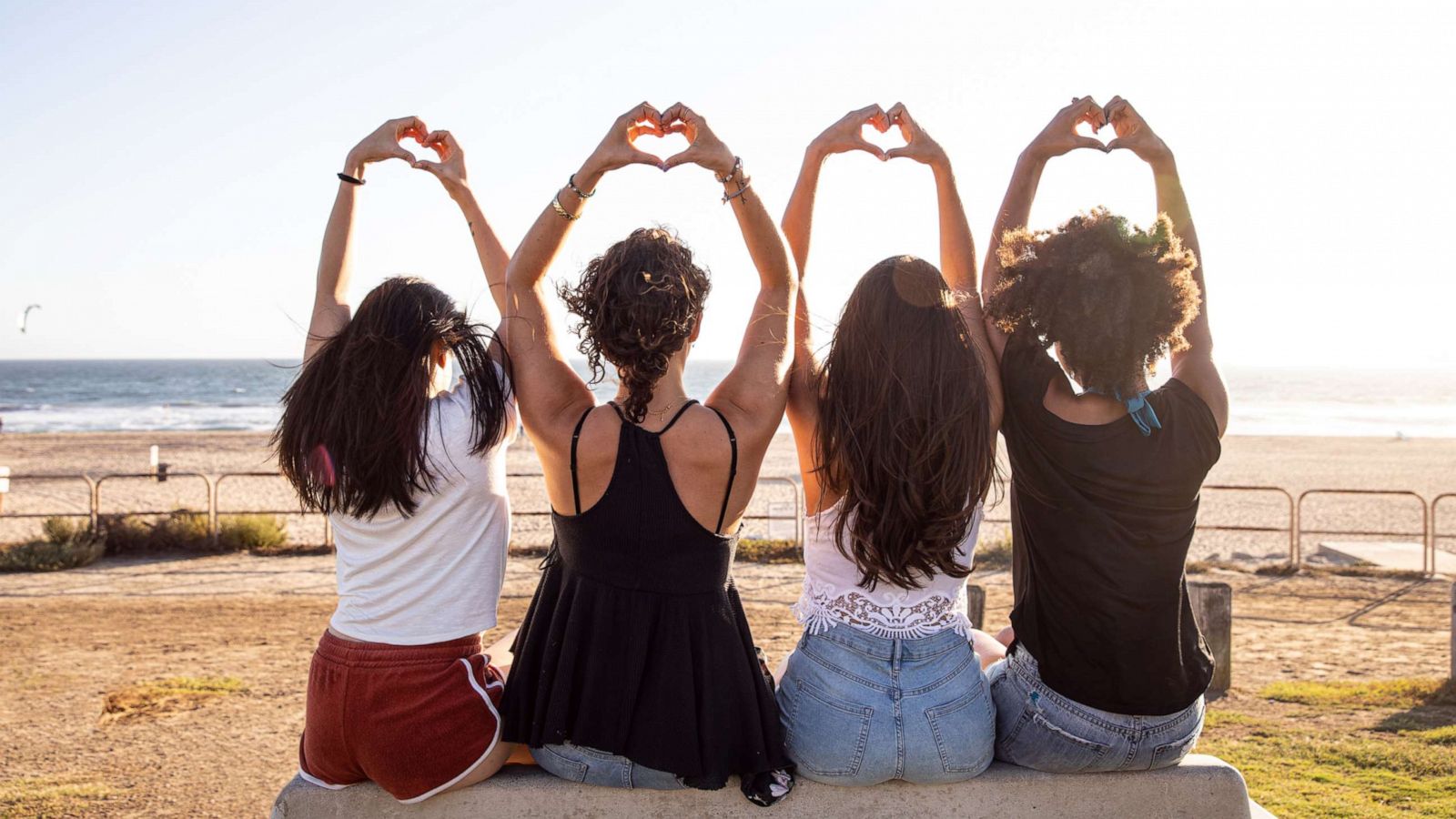 PHOTO: In this undated file photo, a group of women have fun on a beach.