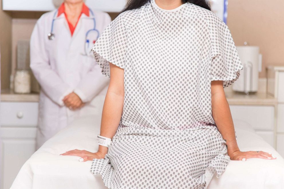 PHOTO: Woman at doctor's office stock photo. 