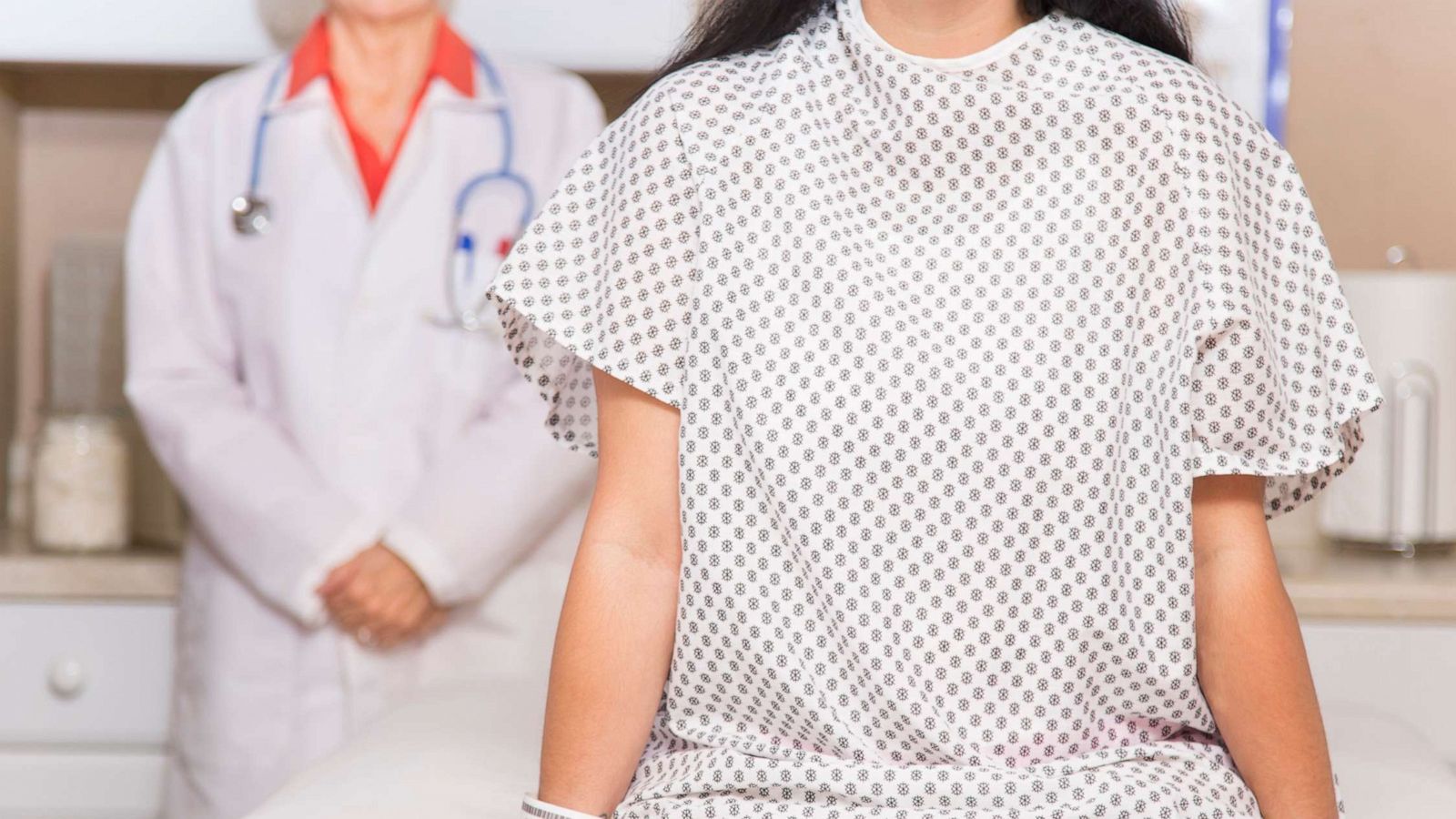 PHOTO: A woman in a doctor's office.