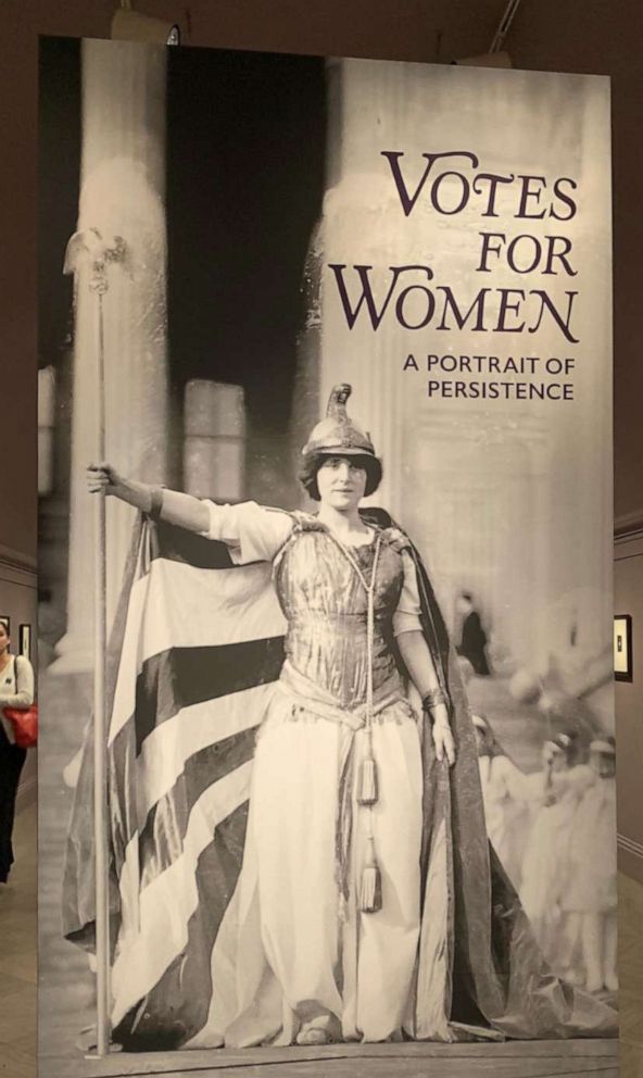 PHOTO: "Votes for Women: A Portrait of Persistence" is on display at the National Portrait Gallery in Washington, D.C.