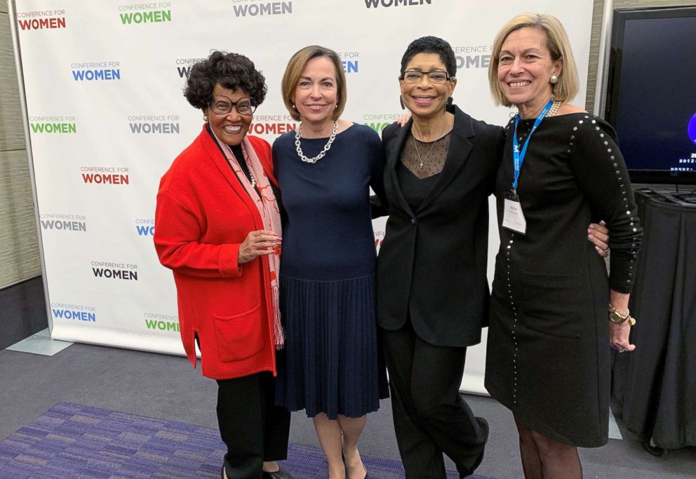 PHOTO: Four female leaders in Boston founded the Massachusetts Conference for Women 14 years ago. Pictured: Marian L. Heard, Gloria Cordes Larson, Carol Fulp and Micho Spring.