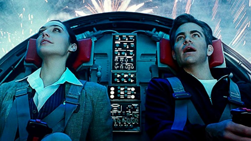 PHOTO: Gal Gadot and Chris Pine in a scene from "Wonder Woman 1984."