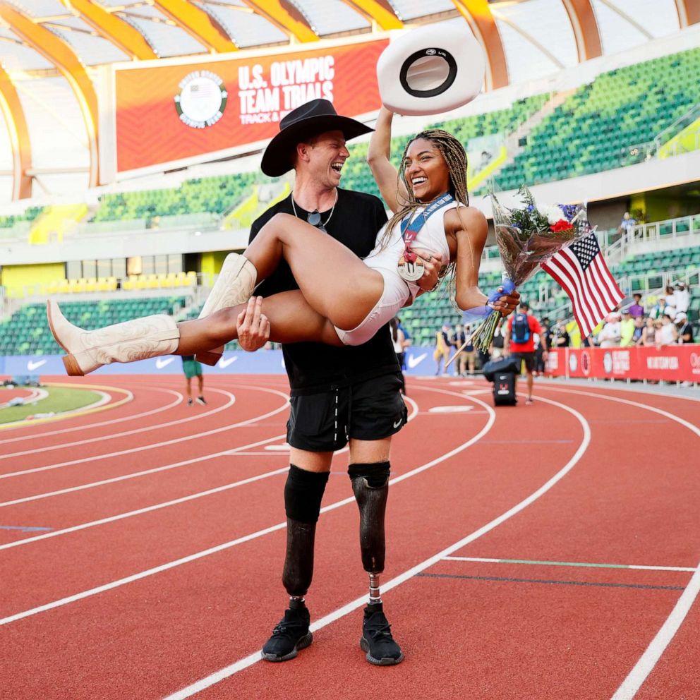 VIDEO: From high school to the Olympics, these U.S. track athletes have an epic love story 