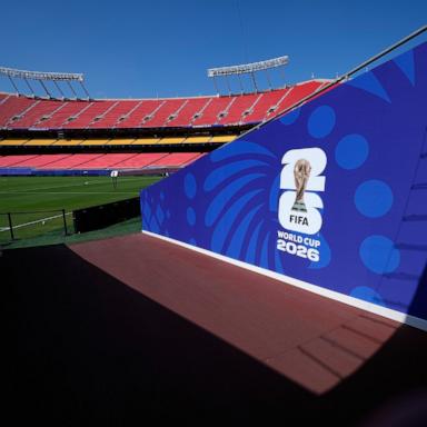 PHOTO: A tunnel leads to the pitch at Arrowhead Stadium as it is transformed to Kansas City Stadium ahead of the FIFA World Cup 2026 soccer tournament June 8, 2026, in Kansas City, Mo.