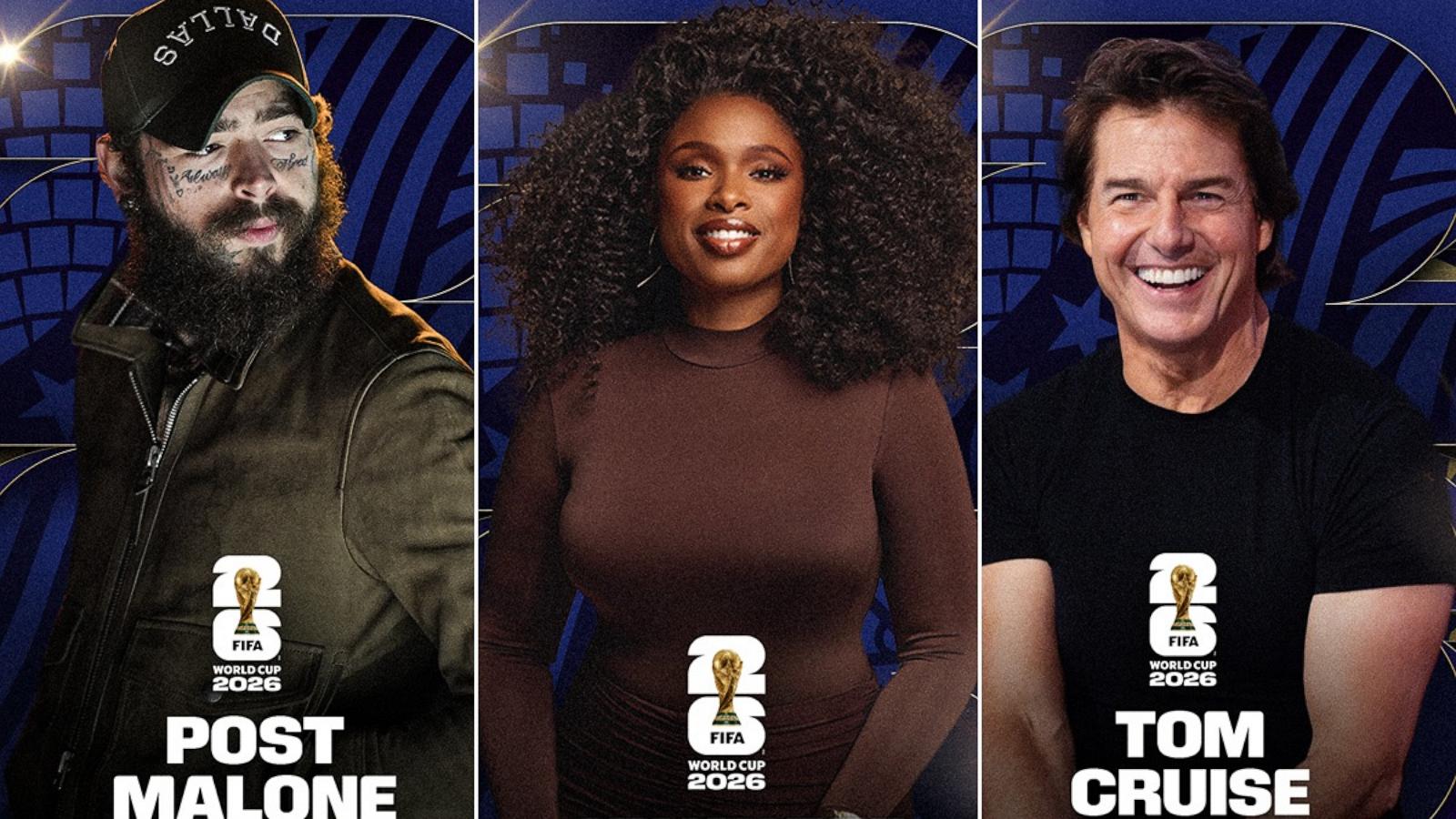 PHOTO: Post Malone, Jennifer Hudson and Tom Cruise are a few of the World Cup Closing Ceremony artists.