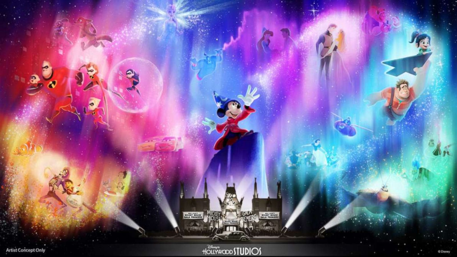 PHOTO: Wonderful World of Animation – a new nighttime spectacular coming to Disney’s Hollywood Studios in May 2019 – will use state-of-the-art technology to take guests on a magical journey through more than 90 years of Disney animation.