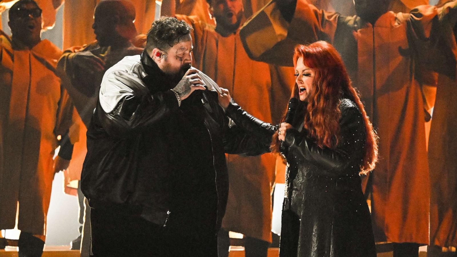 PHOTO: Jelly Roll and Wynonna Judd perform onstage during the 57th Annual CMA Awards at Bridgestone Arena, on Nov. 8, 2023, in Nashville, Tenn.