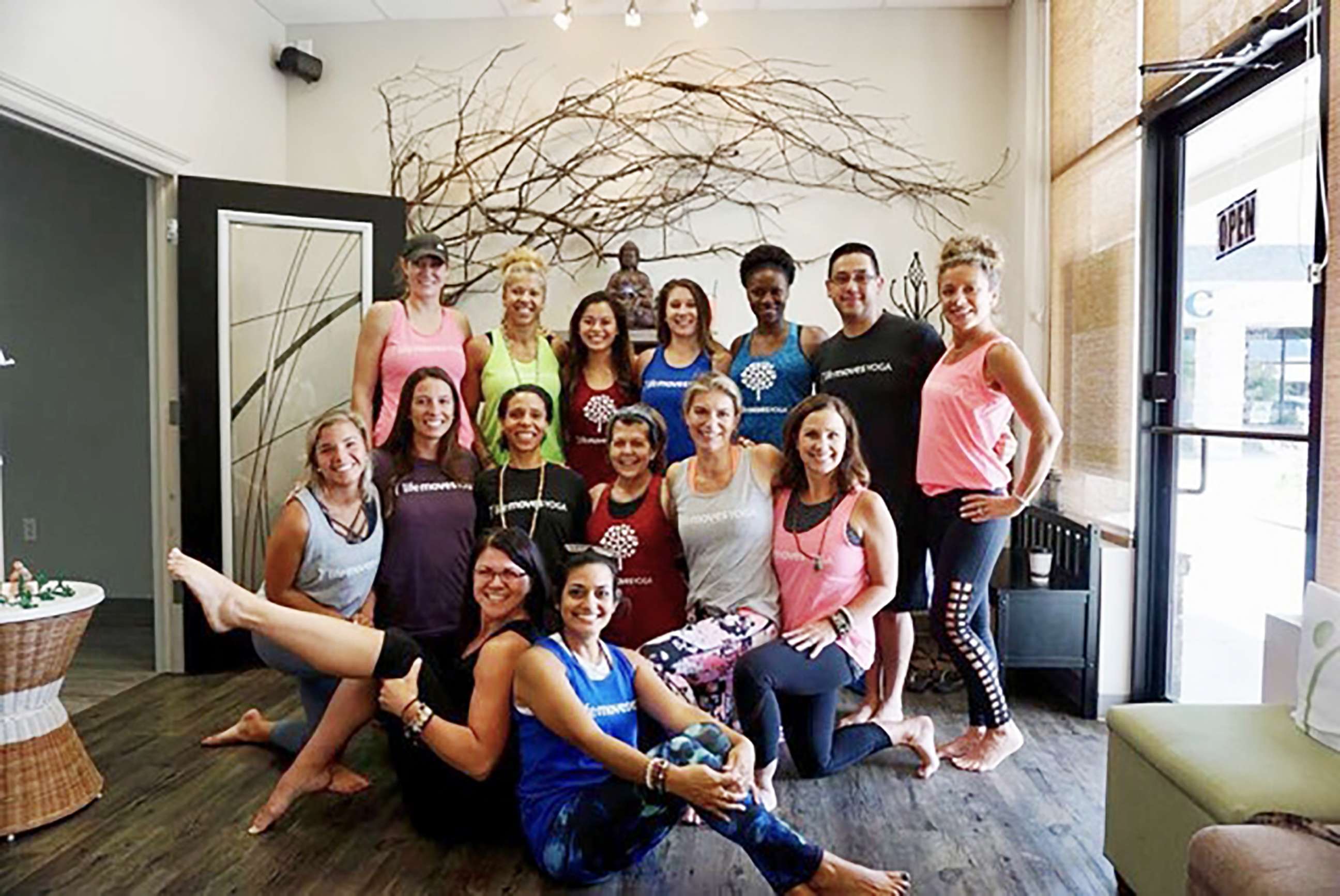 PHOTO: Life Moves Yoga studio in Killeen, Texas, near Fort Hood Military Base, helps military veterans and the community heal through yoga. 