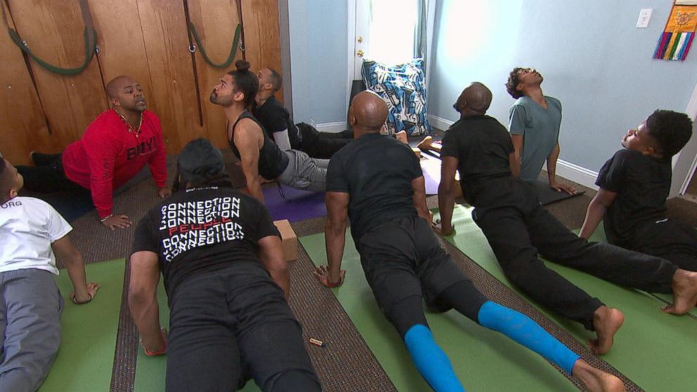 PHOTO: Yoga instructor Changa Bell founded the Black Male Yoga Initiative for fellow black men in his community to practice yoga together.