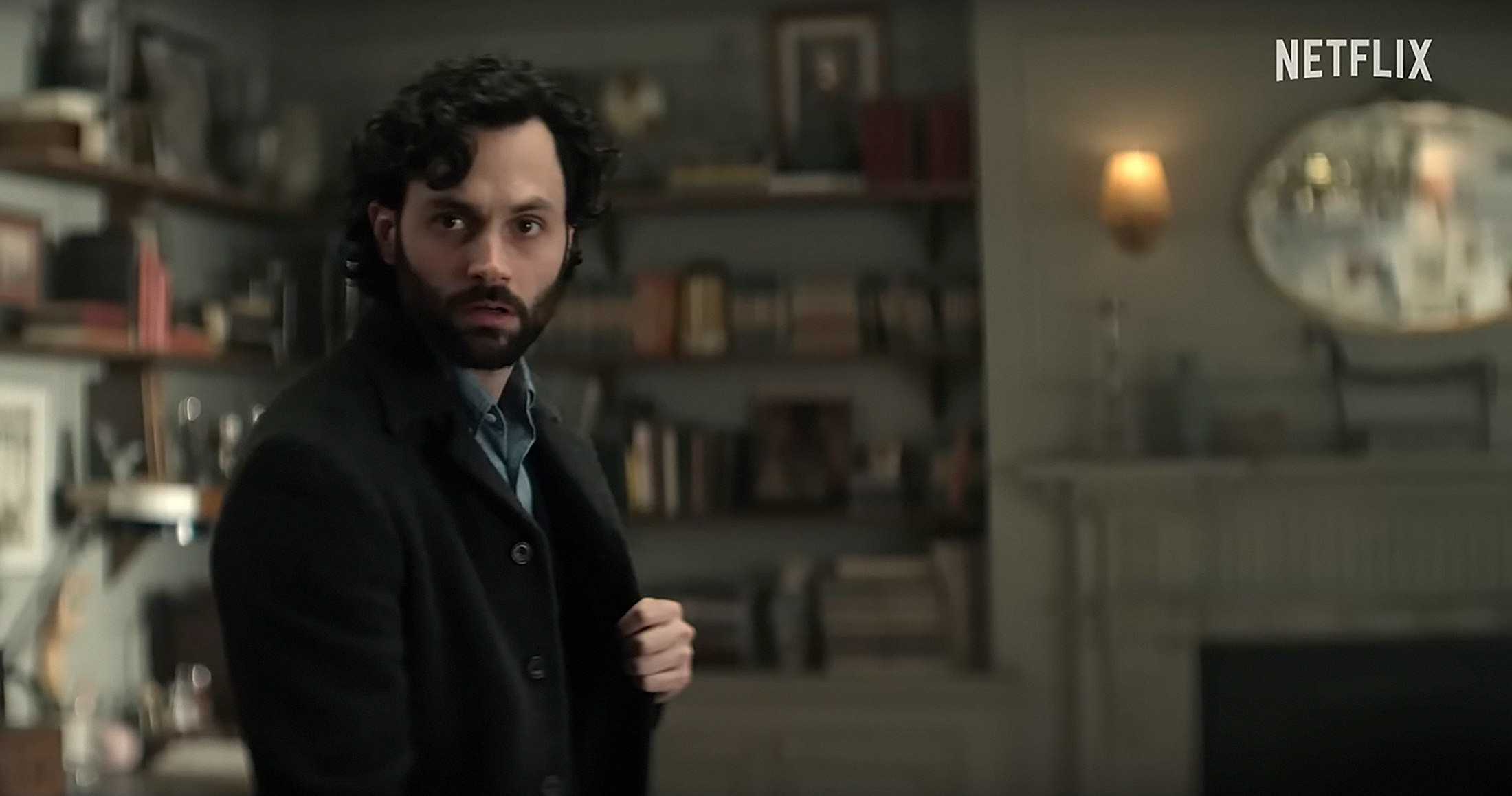 PHOTO: Penn Badgley in a scene from the Netflix series "You."