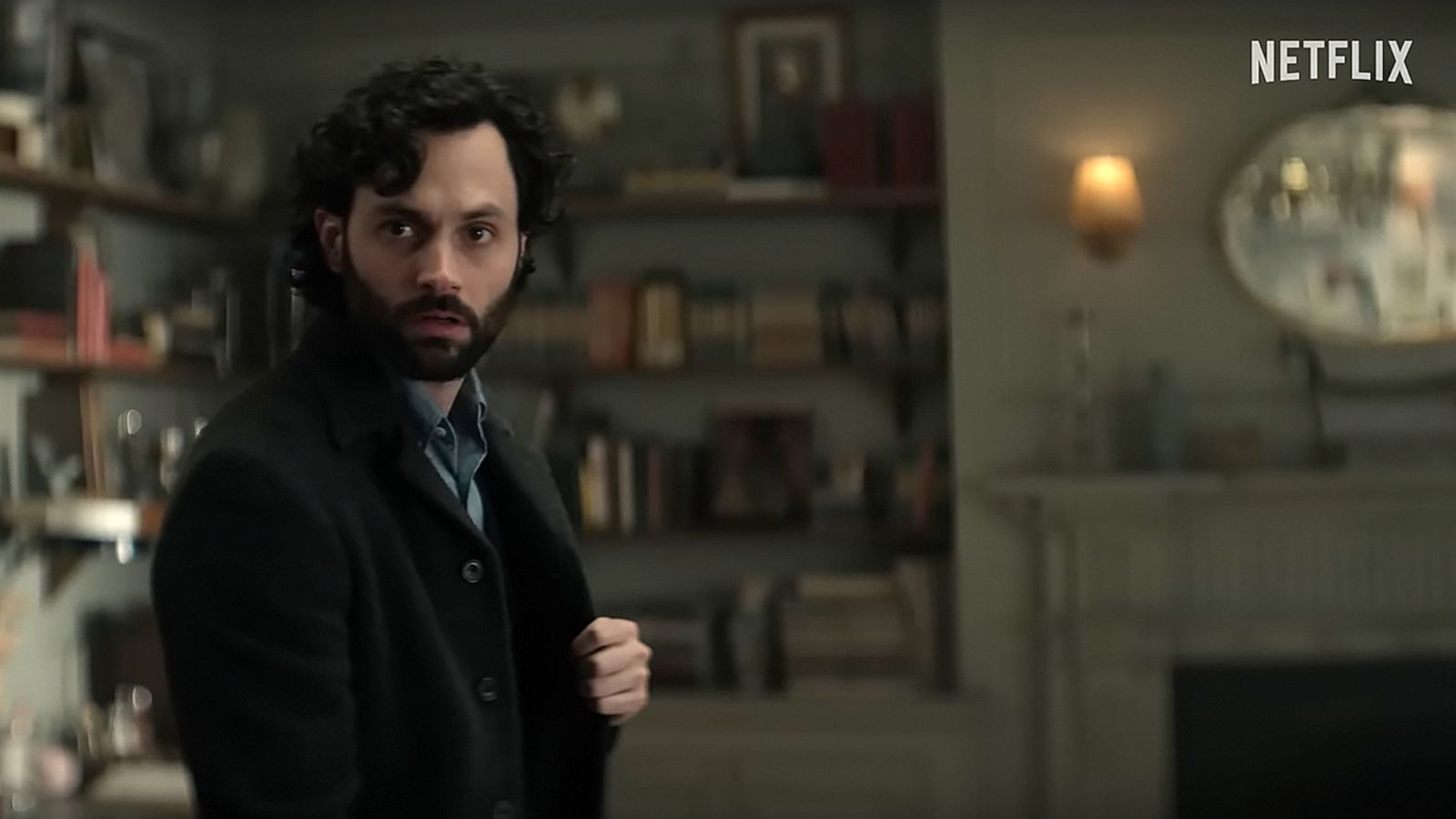 PHOTO: Penn Badgley in a scene from the Netflix series "You."