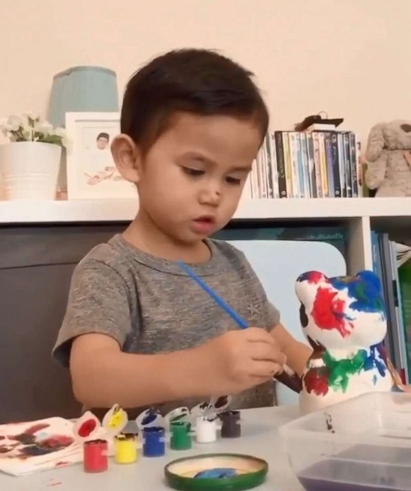 PHOTO: Muhammad Haryz Nadzim, a nursery school student, had scored 142 on the Stanford-Binet IQ test and is now the youngest member of the Mensa high IQ society. The 3-year-old also loves to read and paint.