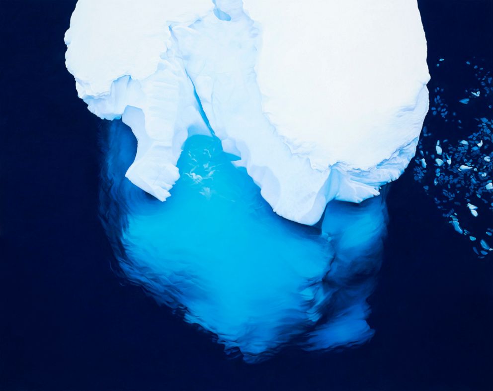 PHOTO: Wilhelmina Bay No. 2, Antarctica November 23, 2018, 58 3/4 x 74 1/8 inches, soft pastel on paper, 2019.