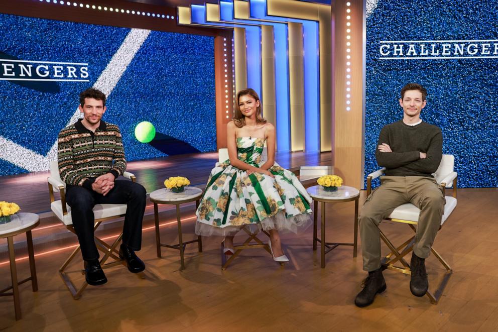PHOTO: Zendaya appears on Good Morning America with Mike Faist and Josh O’Connor, April 24, 2024., MIKE FAIST