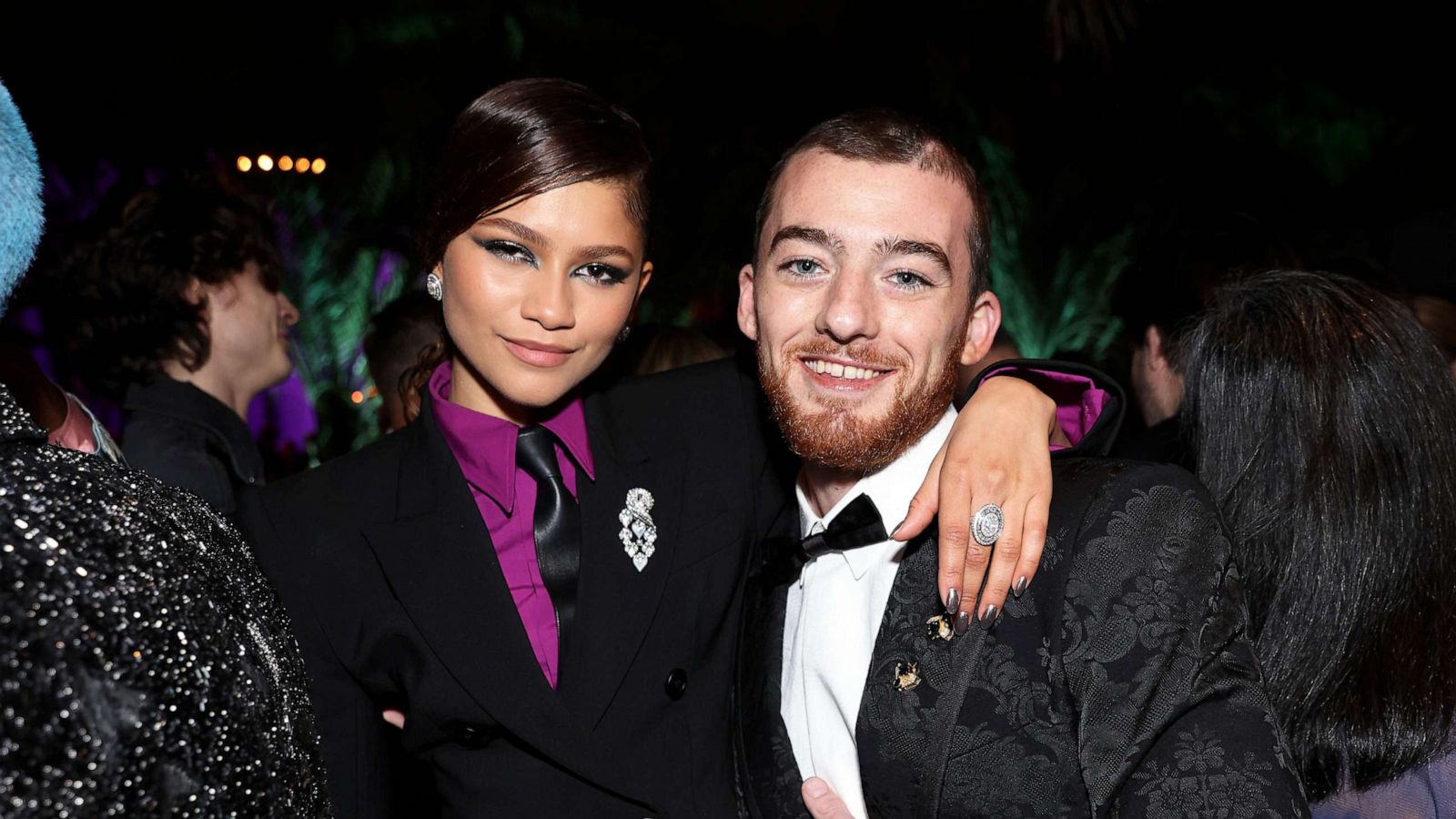 PHOTO: In this March 27, 2022, file photo, Zendaya and Angus Cloud attend the 2022 Vanity Fair Oscar Party in Beverly Hills, Calif.