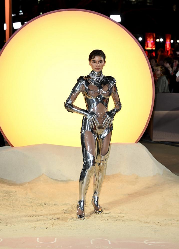 PHOTO: Zendaya attends the World Premiere of "Dune: Part Two" in Leicester Square on February 15, 2024 in London, England.