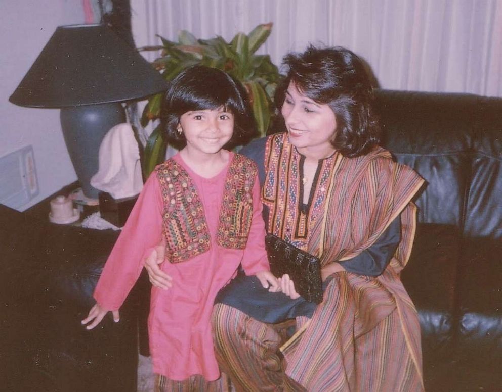 PHOTO: A childhood photo of Zohreen Shah and her mom Sameena Adamjee.