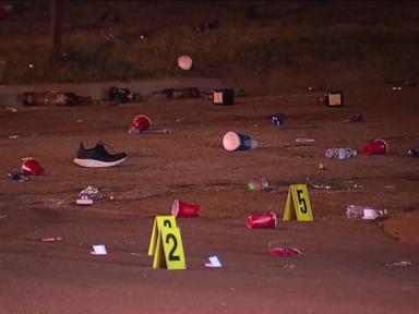 25 shot, 1 fatally, as street party turns violent