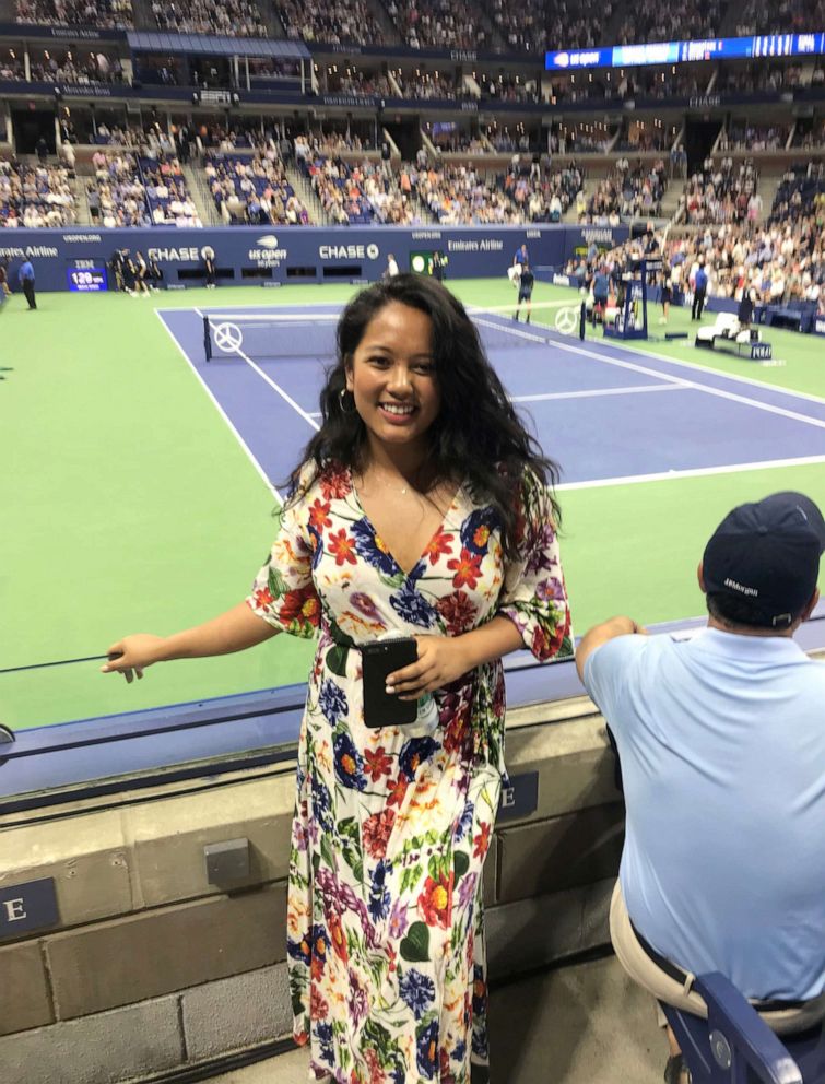 PHOTO: Alexa Valiente poses for a photo at the U.S. Open.