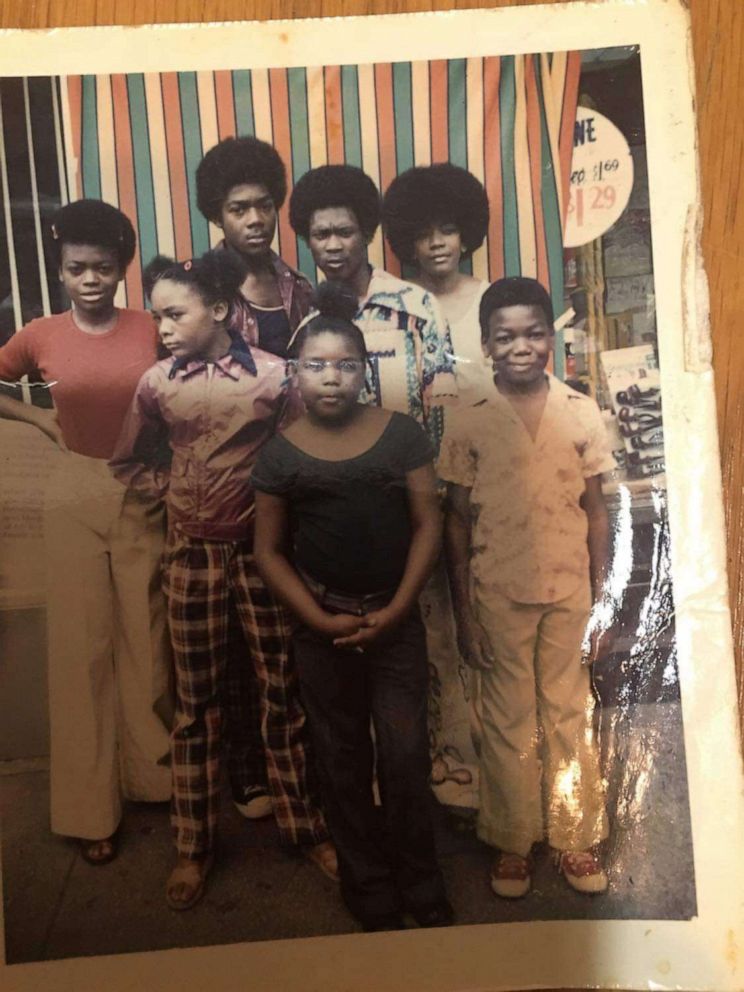 PHOTO: MC Sha-Rock, second from left, is pictured with her family on Coney Island, New York in 1974.