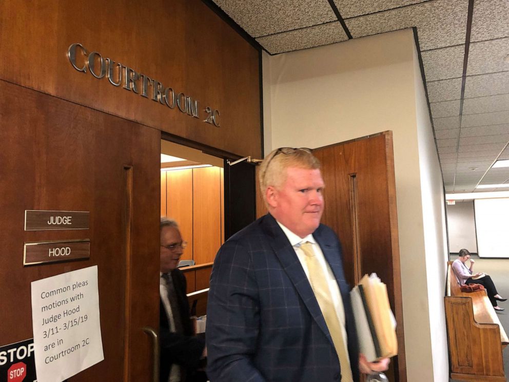 PHOTO: In this undated file photo, Alex Murdaugh, fourth generation of a powerful South Carolina dynasty and owner of a boat involved in a fatal accident, leaves a hearing in a personal injury lawsuit at the Richland County Courthouse.