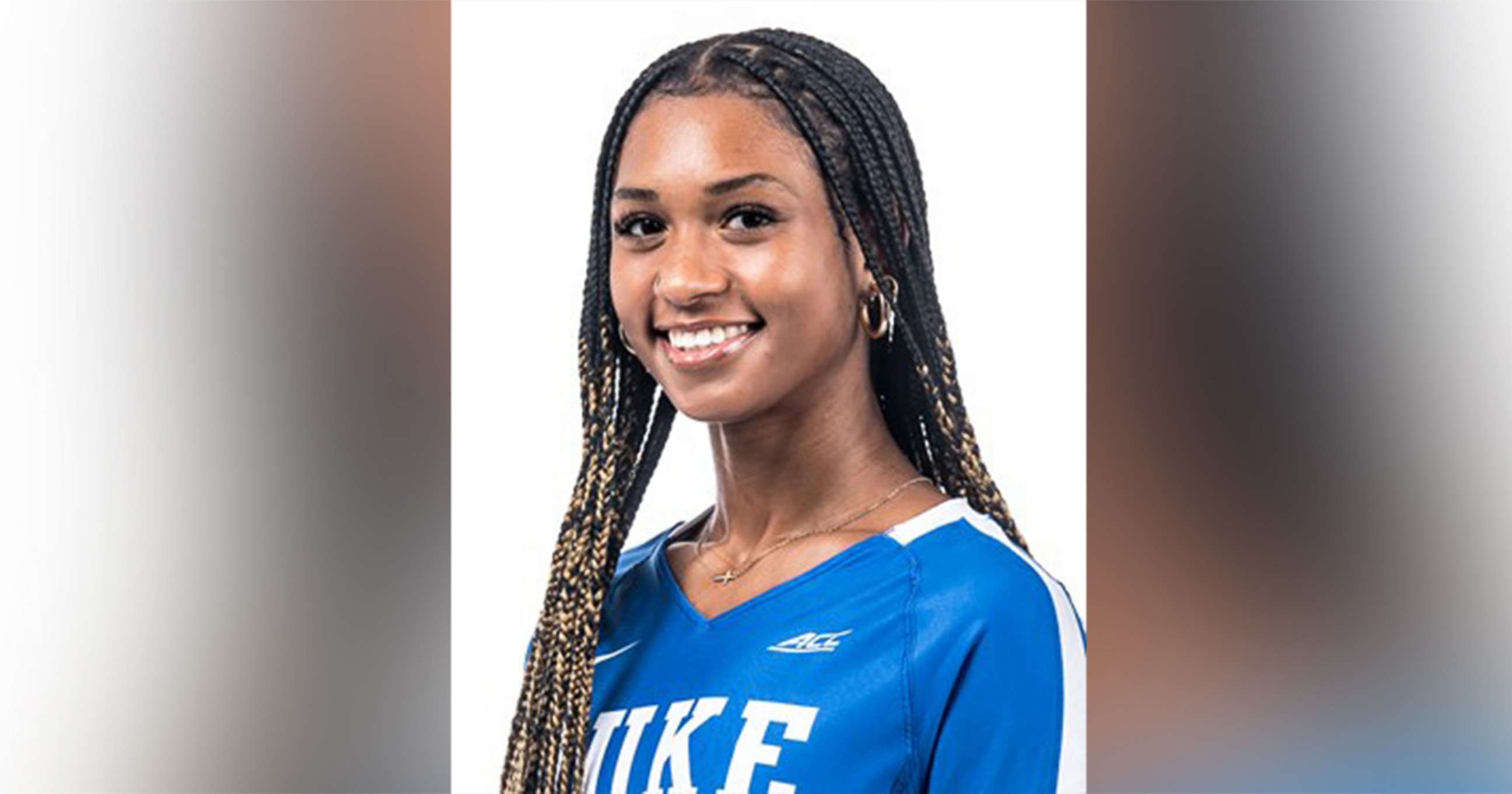 PHOTO: Rachel Richardson, Outside Hitter for Duke University Women's Volleyball is pictured in an official team roster portrait for the 2022 season.