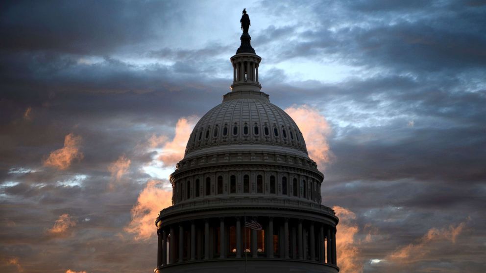 A view of Capitol Hill, while voters across the United States participate in midterm elections, Nov. 6, 2018, in Washington.