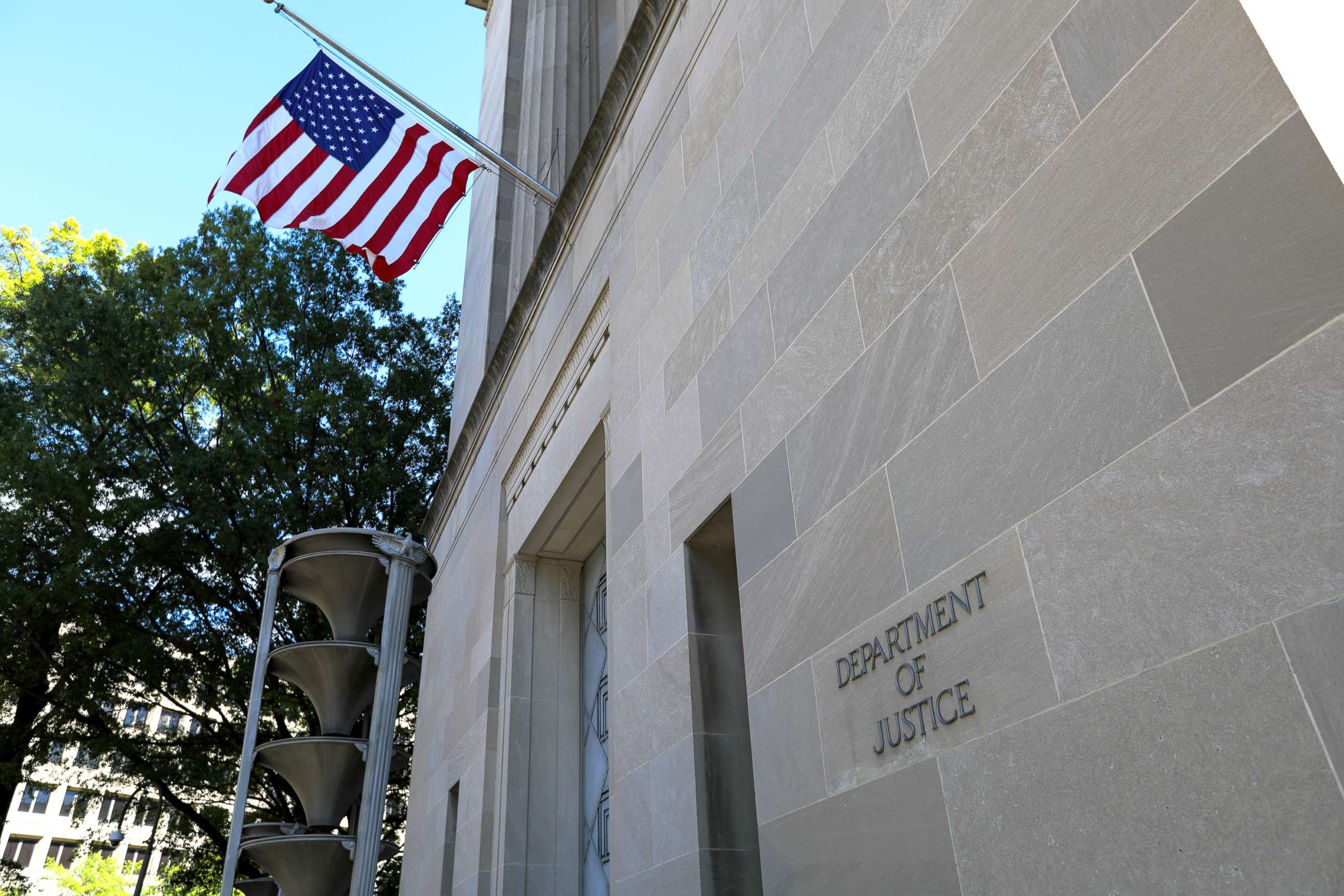 PHOTO: In this Oct. 18, 2021, file photo, the U.S. Department of Justice building in Washington D.C., is shown.